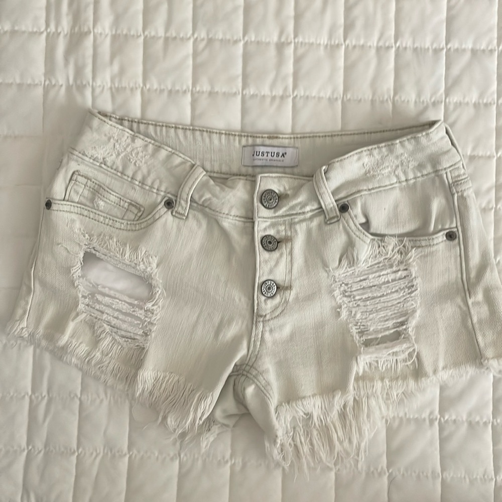 JUSTUSA cutoff Jean shorts